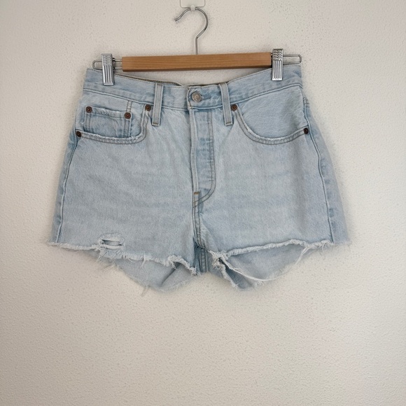 Levi’s 501 Origianl Denim Shorts Cutoffs Ojai Lake 27 - Picture 1 of 6